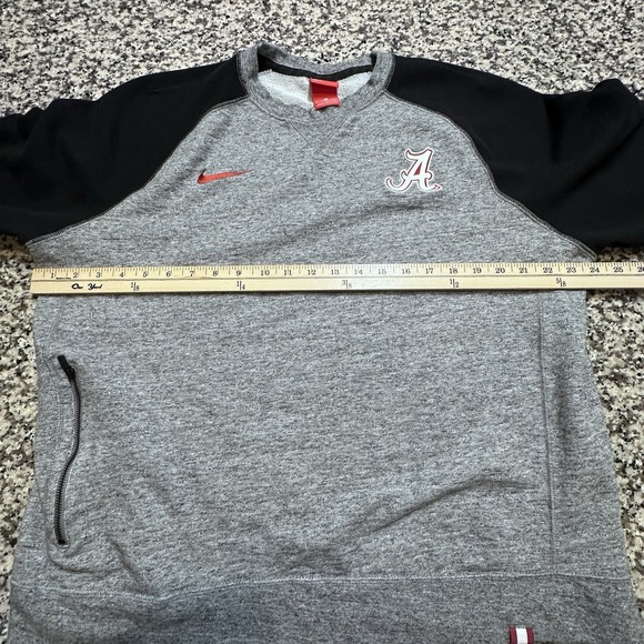 Nike Swoosh Embroidered Alabama Roll Tide Sweatshirt Sz XLarge W/Zip 34902X-AL6 - Picture 9 of 11